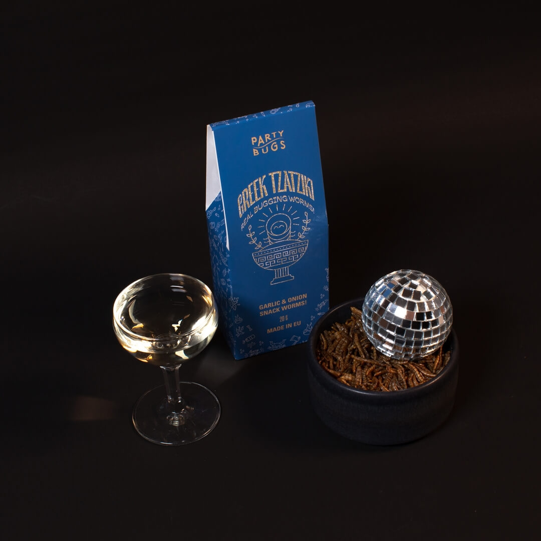 Party Bugs - Greek Tzatziki Mealworms - 21bites