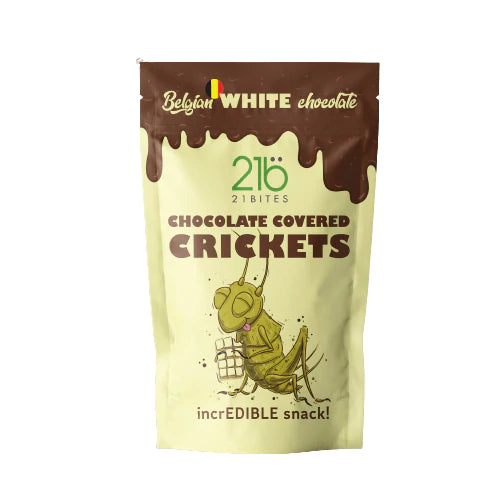 21bites - White chocolate covered crickets 