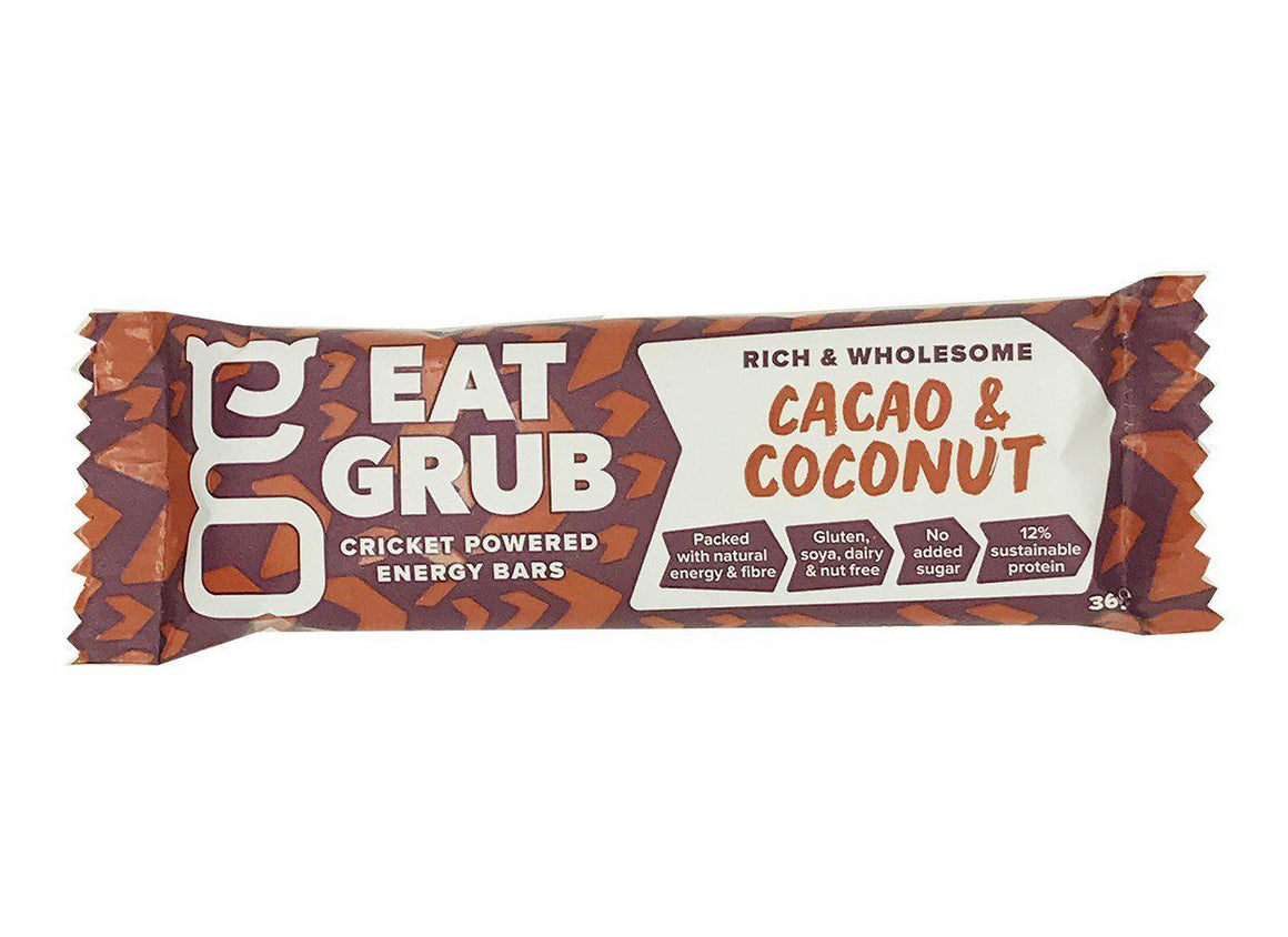 EatGrub Cricket Coconut and Cacao energy bar