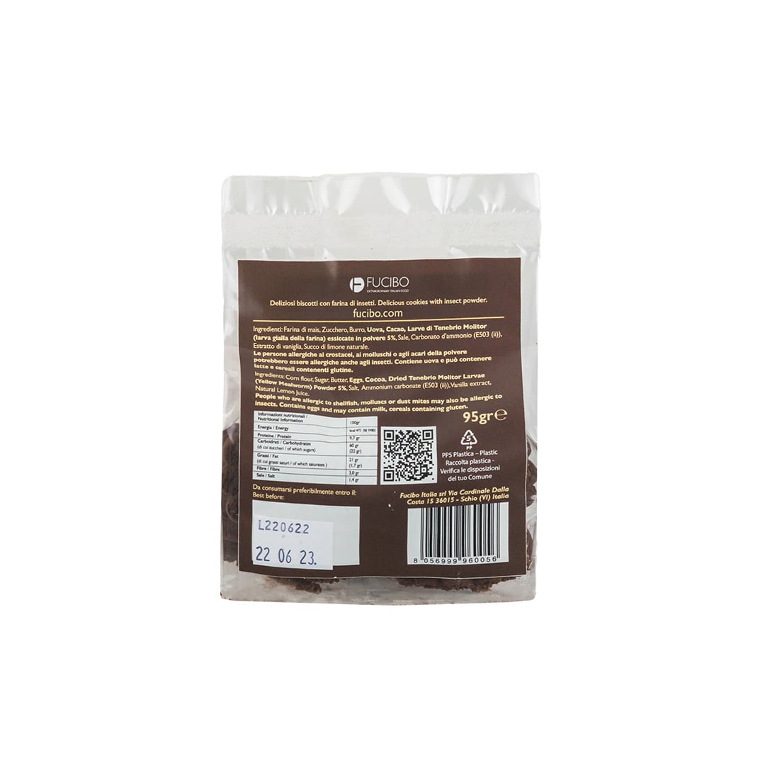 Fucibo - Cocoa corn cookies with insect powder - 21bites