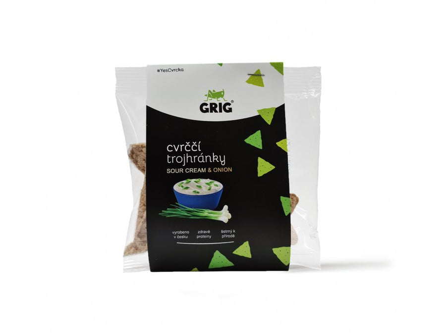 Grig - Sour cream and onion cricket and chickpea chips