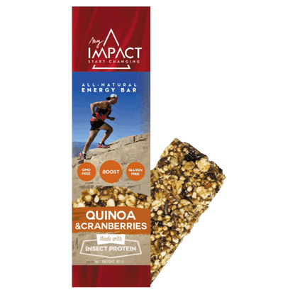 Micronutris - My Impact Quinoa and cranberries energy bar - 21bites